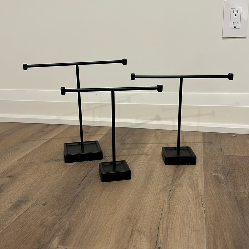 Black Metal Jewellery Stands